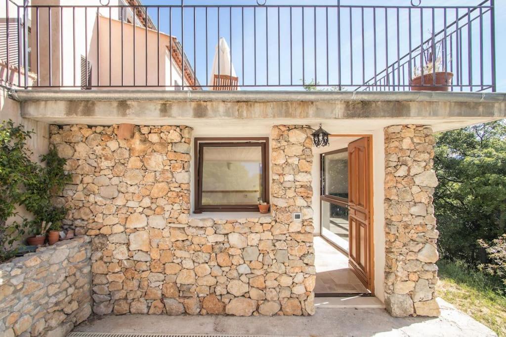 Bas De Villa Au Milieu Des Oliviers. Chateauneuf-Villevieille Buitenkant foto
